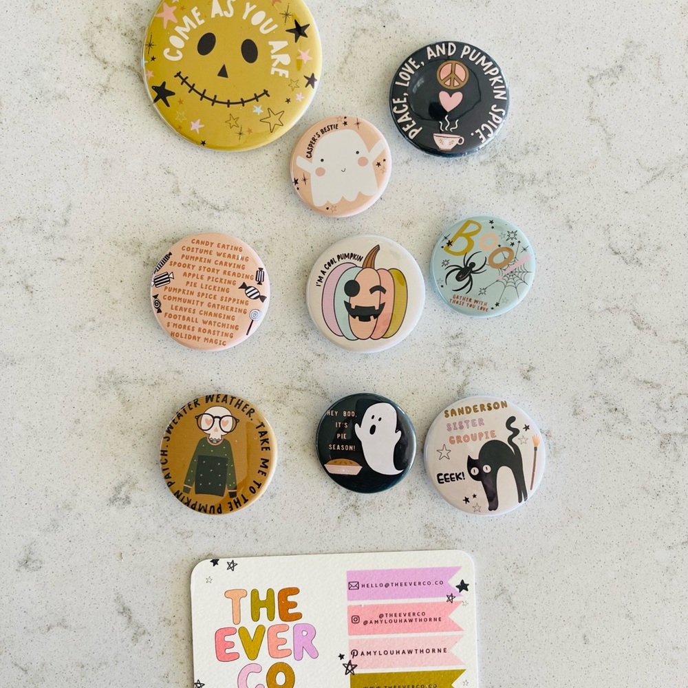 The Ever Co Halloween Pins